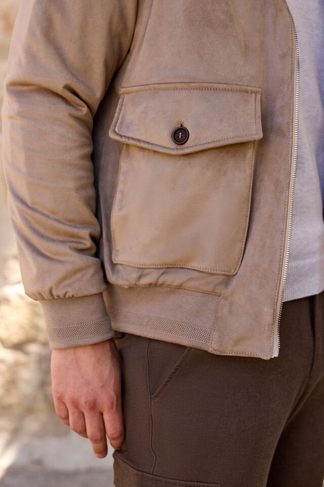 LİKRALI SÜET KUMAŞ CASUAL MONT