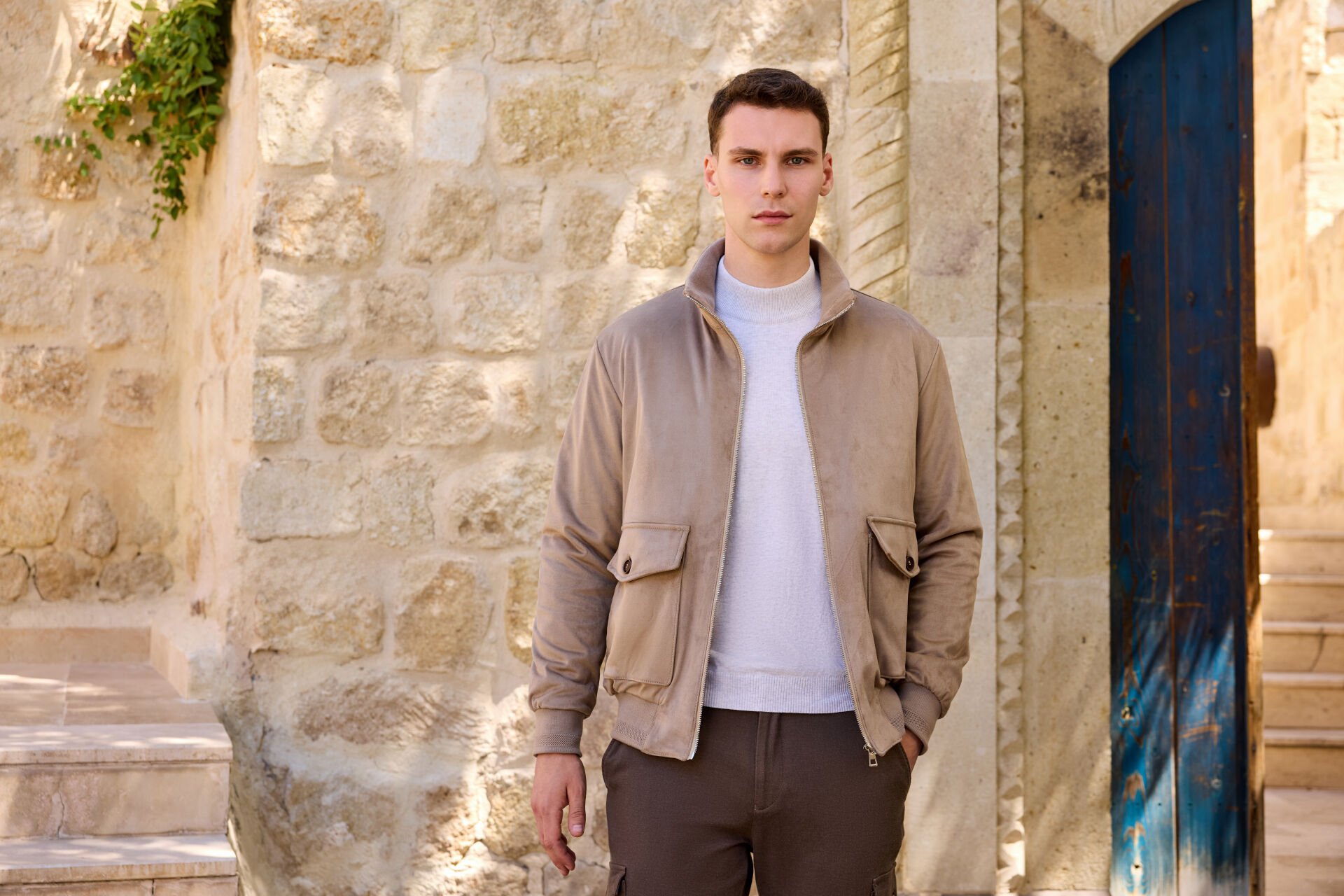 LİKRALI SÜET KUMAŞ CASUAL MONT