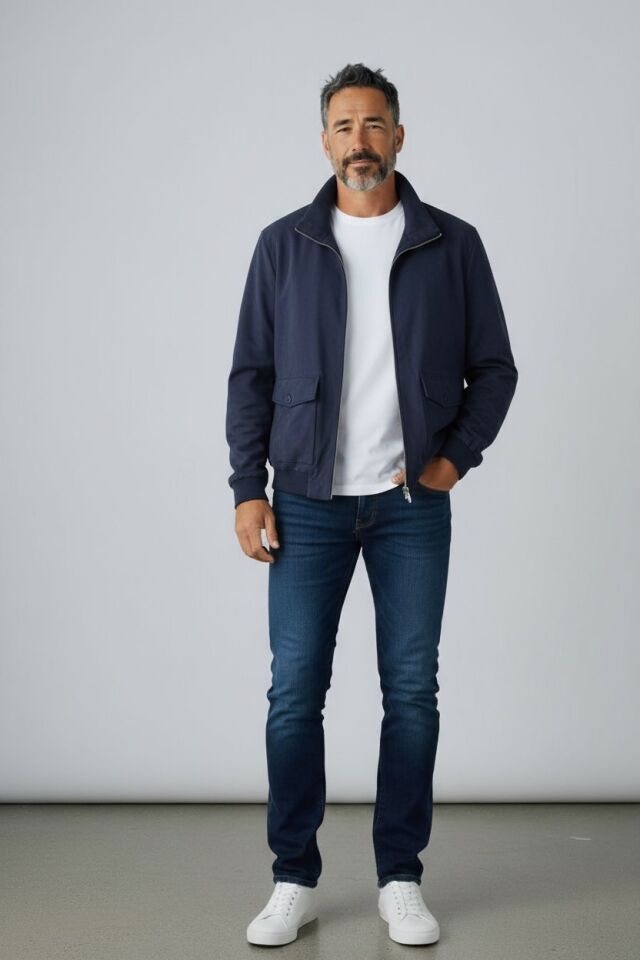 LİKRALI SÜET KUMAŞ CASUAL MONT LACİVERT - 48