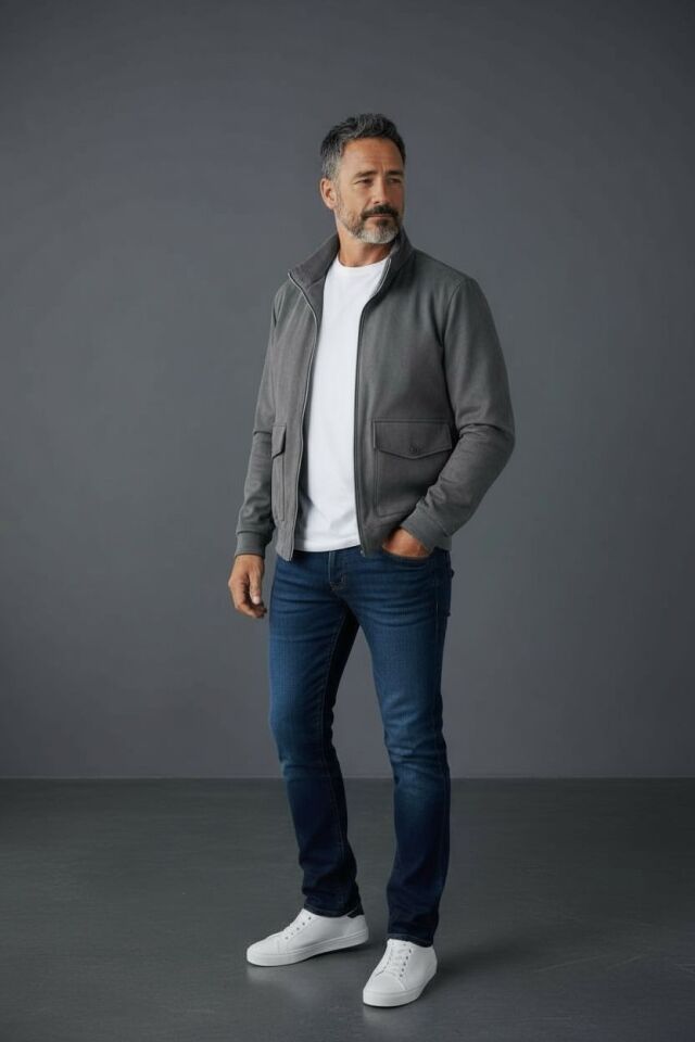 LİKRALI SÜET KUMAŞ CASUAL MONT ANTRASİT GRİ - 48
