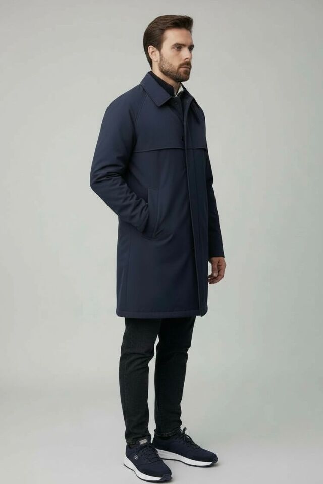 REGLAN KOL KUŞAKLI PARDÖSÜ LACİVERT - 48